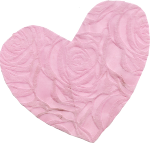 Scrapbook Cutout Rose Pink Heart